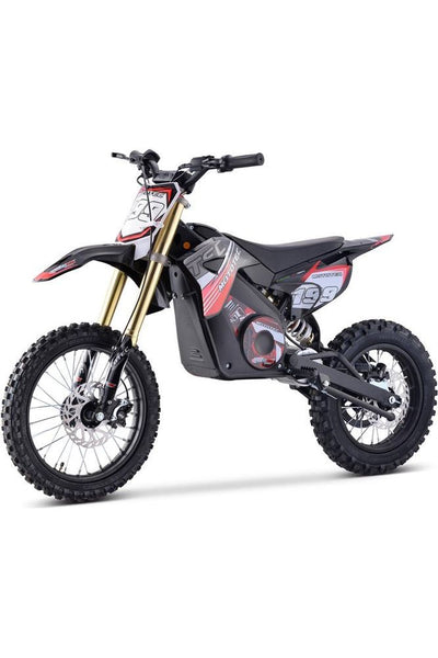 MotoTec 48v 1800W Pro Electric Dirt Bike Lithium, Red