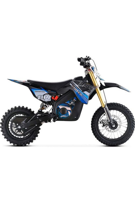 MotoTec 36v Pro Electric Dirt Bike 1000w Lithium Blue