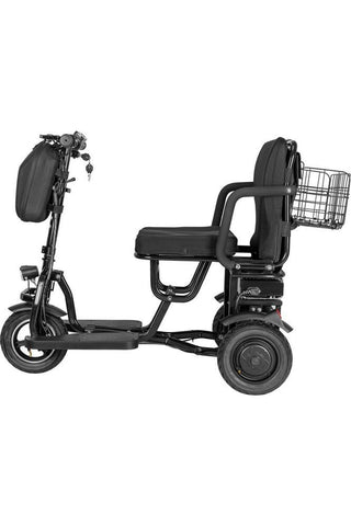 Image of MotoTec Folding Mobility Electric Trike 48v 700w Dual Motor Lithium Black