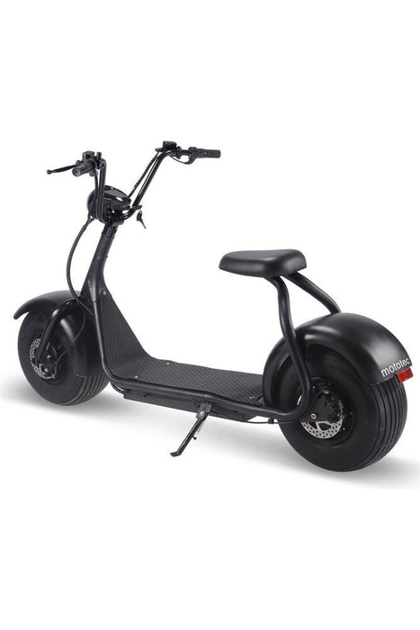 MotoTec Fat Tire 60v 18ah 2000w Lithium Electric Scooter Black