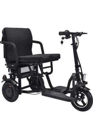 Image of MotoTec Folding Mobility Electric Trike 48v 700w Dual Motor Lithium Black