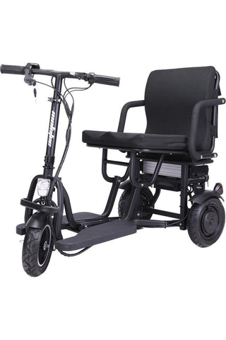 Image of MotoTec Folding Mobility Electric Trike 48v 700w Dual Motor Lithium Black