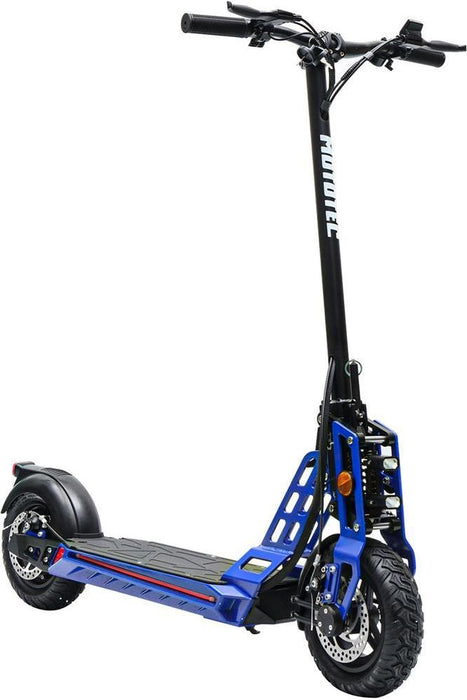 MotoTec Free Ride 48v 600w Lithium Electric Scooter Blue