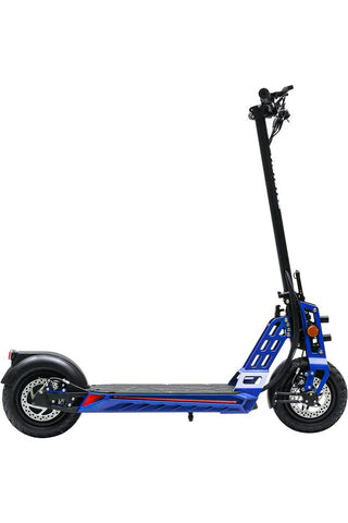 Image of MotoTec Free Ride 48v 600w Lithium Electric Scooter Blue