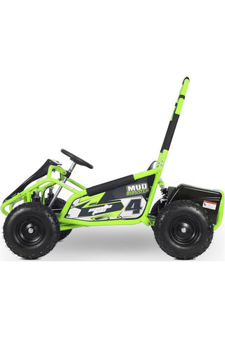 Image of MotoTec Mud Monster Kids Electric 48v 1000w Go Kart Full Suspension Green