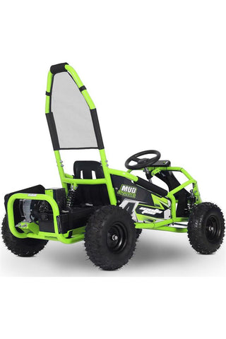 Image of MotoTec Mud Monster Kids Electric 48v 1000w Go Kart Full Suspension Green