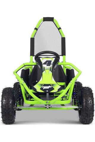 Image of MotoTec Mud Monster Kids Electric 48v 1000w Go Kart Full Suspension Green