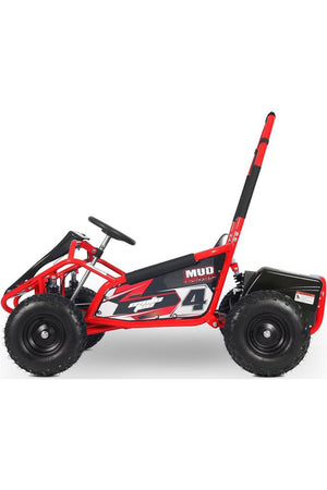 MotoTec Mud Monster Kids Electric 48v 1000w Go Kart Full Suspension Red