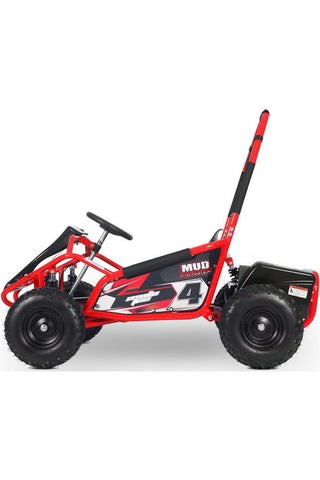 Image of MotoTec Mud Monster Kids Electric 48v 1000w Go Kart Full Suspension Red