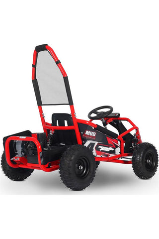 Image of MotoTec Mud Monster Kids Electric 48v 1000w Go Kart Full Suspension Red