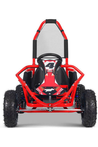 Image of MotoTec Mud Monster Kids Electric 48v 1000w Go Kart Full Suspension Red