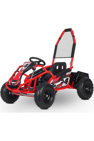 Image of MotoTec Mud Monster Kids Electric 48v 1000w Go Kart Full Suspension Red