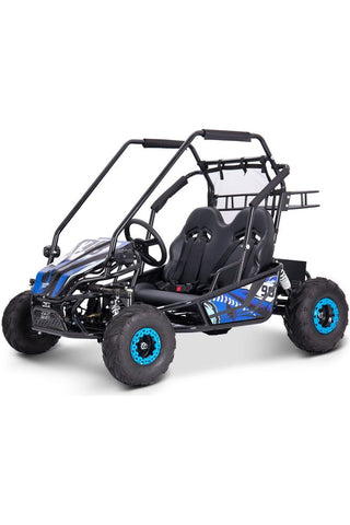 Image of MotoTec Mud Monster XL 60v 2000w Electric Go Kart Full Suspension Blue