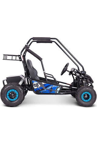 Image of MotoTec Mud Monster XL 60v 2000w Electric Go Kart Full Suspension Blue