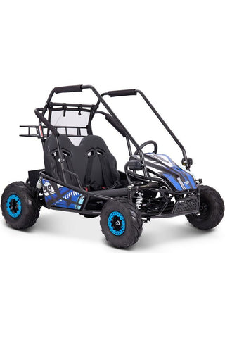 Image of MotoTec Mud Monster XL 60v 2000w Electric Go Kart Full Suspension Blue