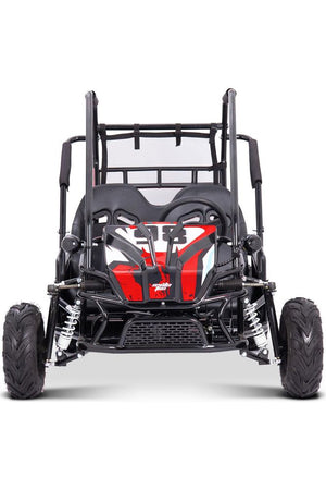 MotoTec Mud Monster XL 60v 2000w Electric Go Kart Full Suspension Red