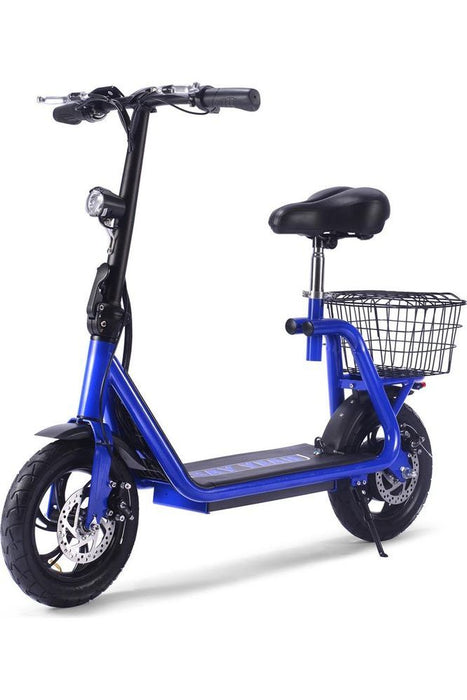 MotoTec Metro 36v 500w Lithium Electric Scooter Blue