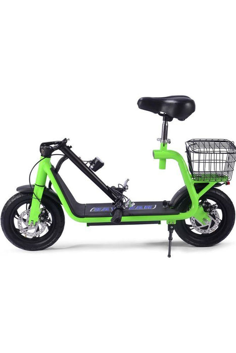 MotoTec Metro 36v 500w Lithium Electric Scooter Green