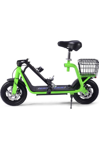 Image of MotoTec Metro 36v 500w Lithium Electric Scooter Green