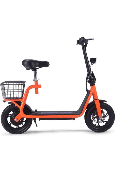 MotoTec Metro 36v 500w Lithium Electric Scooter Orange