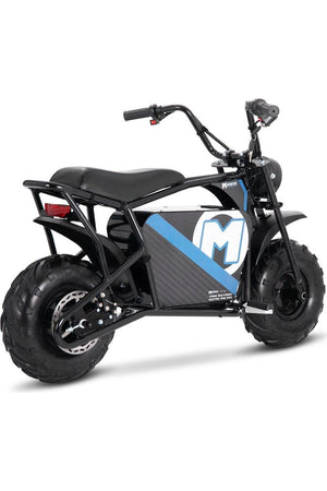 MotoTec 48v 1000w Electric Powered Mini Bike Black