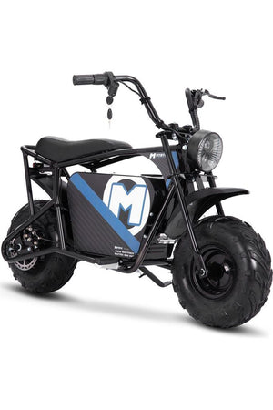 MotoTec 48v 1000w Electric Powered Mini Bike Black