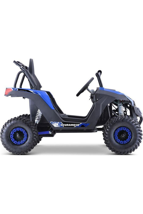 MotoTec Raider Kids UTV 48v 1200w Full Suspension Blue