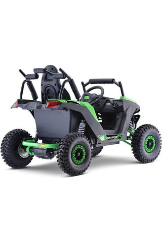 Image of MotoTec Raider Kids UTV 48v 1200w Full Suspension Green