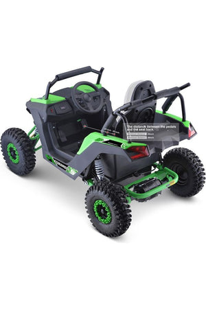 MotoTec Raider Kids UTV 48v 1200w Full Suspension Green