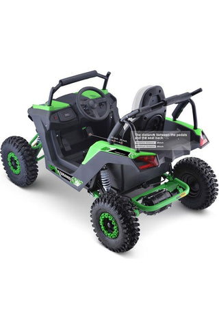 Image of MotoTec Raider Kids UTV 48v 1200w Full Suspension Green