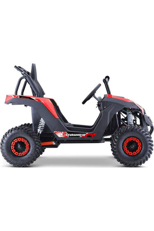 MotoTec Raider Kids UTV 48v 1200w Full Suspension Red