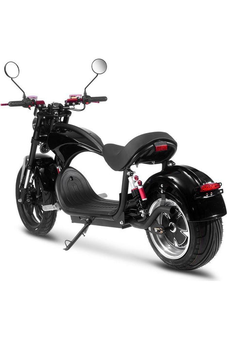 MotoTec Raven 60v 30ah 2500w Lithium Electric Scooter Black