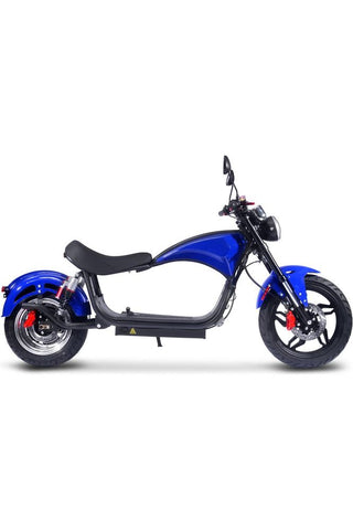Image of MotoTec Raven 60v 30ah 2500w Lithium Electric Scooter Blue
