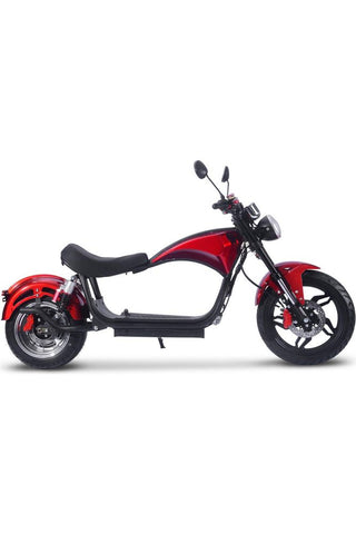 Image of MotoTec Raven 60v 30ah 2500w Lithium Electric Scooter Red