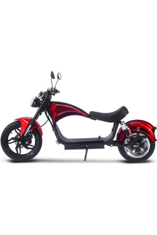 Image of MotoTec Raven 60v 30ah 2500w Lithium Electric Scooter Red