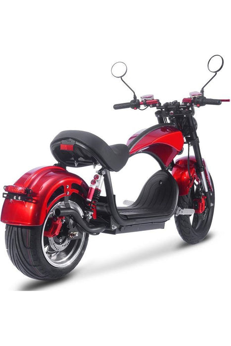 MotoTec Raven 60v 30ah 2500w Lithium Electric Scooter Red