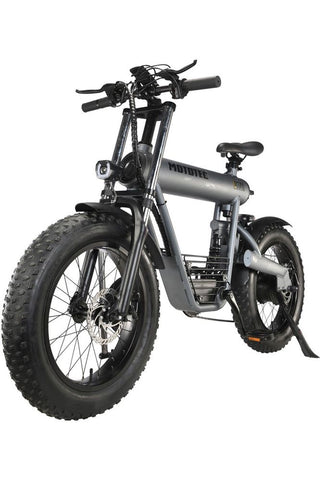 Image of MotoTec Roadster 48v 500w Lithium Electric Bicycle Grey