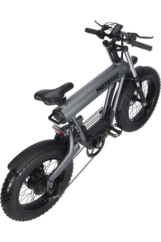 Image of MotoTec Roadster 48v 500w Lithium Electric Bicycle Grey