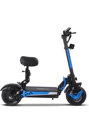 MotoTec Switchblade 60v 4000w Lithium Electric Scooter Blue
