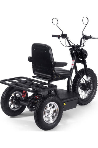 Image of MotoTec Electric Trike 60v 1800w Black