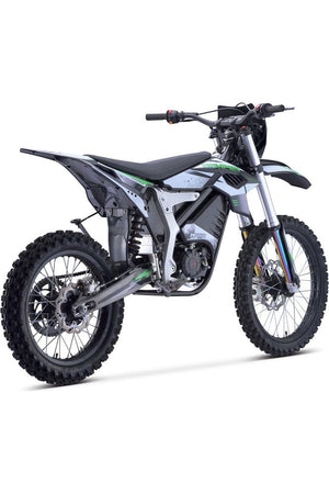 MotoTec Venom 72v 12000w Electric Dirt Bike White