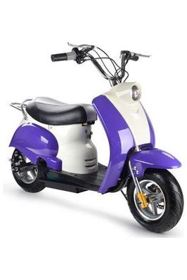 MotoTec 24v Electric Moped Purple