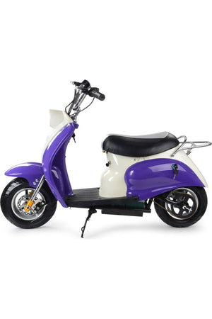 MotoTec 24v Electric Moped Purple