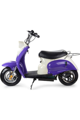 Image of MotoTec 24v Electric Moped Purple