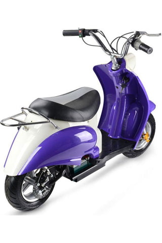 Image of MotoTec 24v Electric Moped Purple