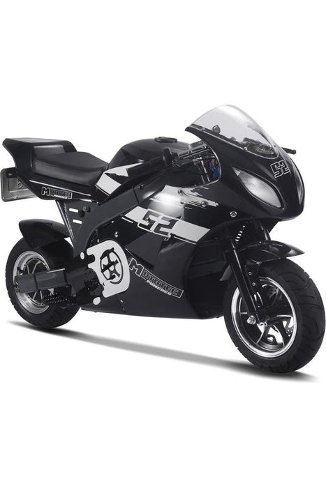 MotoTec 1000w 48v Electric Superbike Black