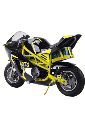 MotoTec 36v 500w Electric Pocket Bike GT Yellow