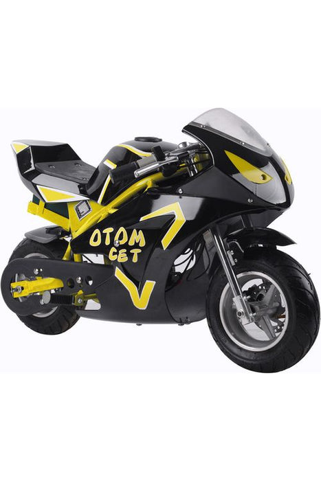 MotoTec 36v 500w Electric Pocket Bike GT Yellow