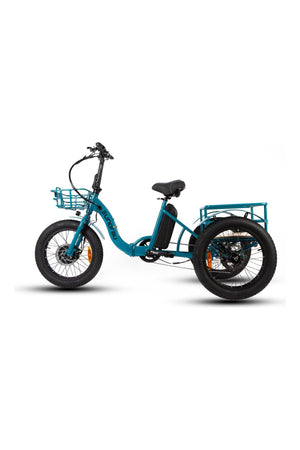 EUNORAU New-Trike Step-Through Fat Tire Folding Electric Tricycle