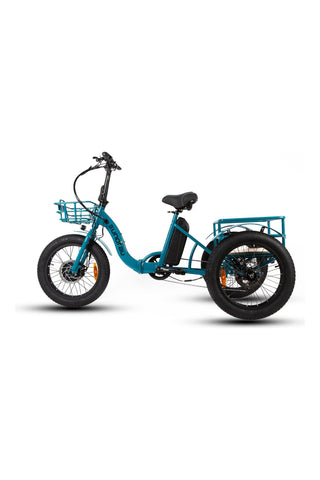 Image of EUNORAU New-Trike Step-Through Fat Tire Folding Electric Tricycle